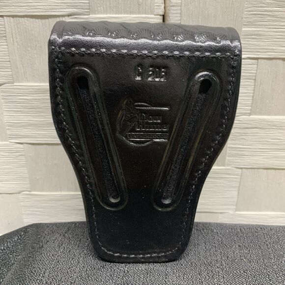 Black Don Hume C-303 Basket Weave Belt Handcuff Pouch Never Used - Picture 2 of 7